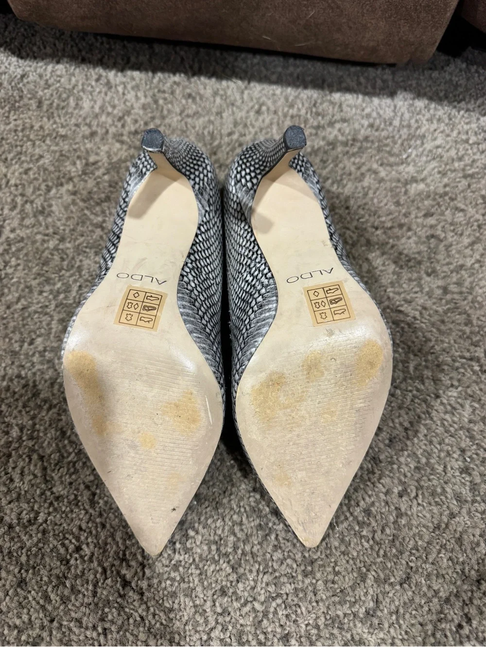ALDO SNAKE SKIN GENUINE LEATHER 4” STILETTO